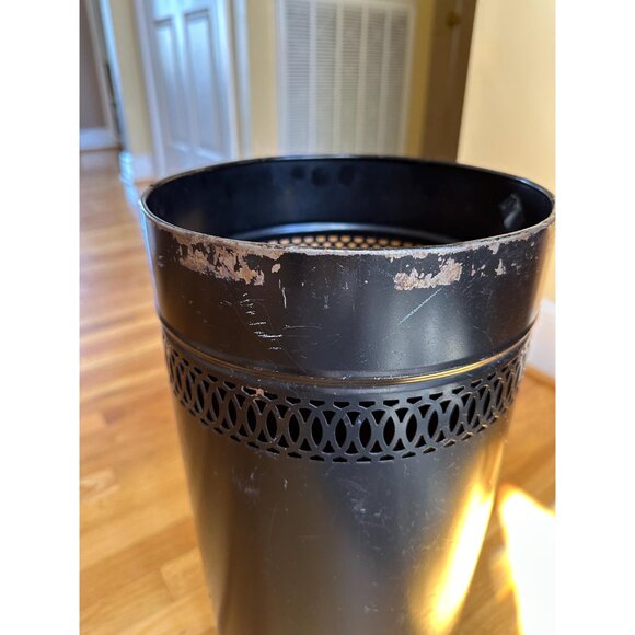 1950s handpainted metal umbrella stand/ hamper or waste basket - Picture 6 of 8